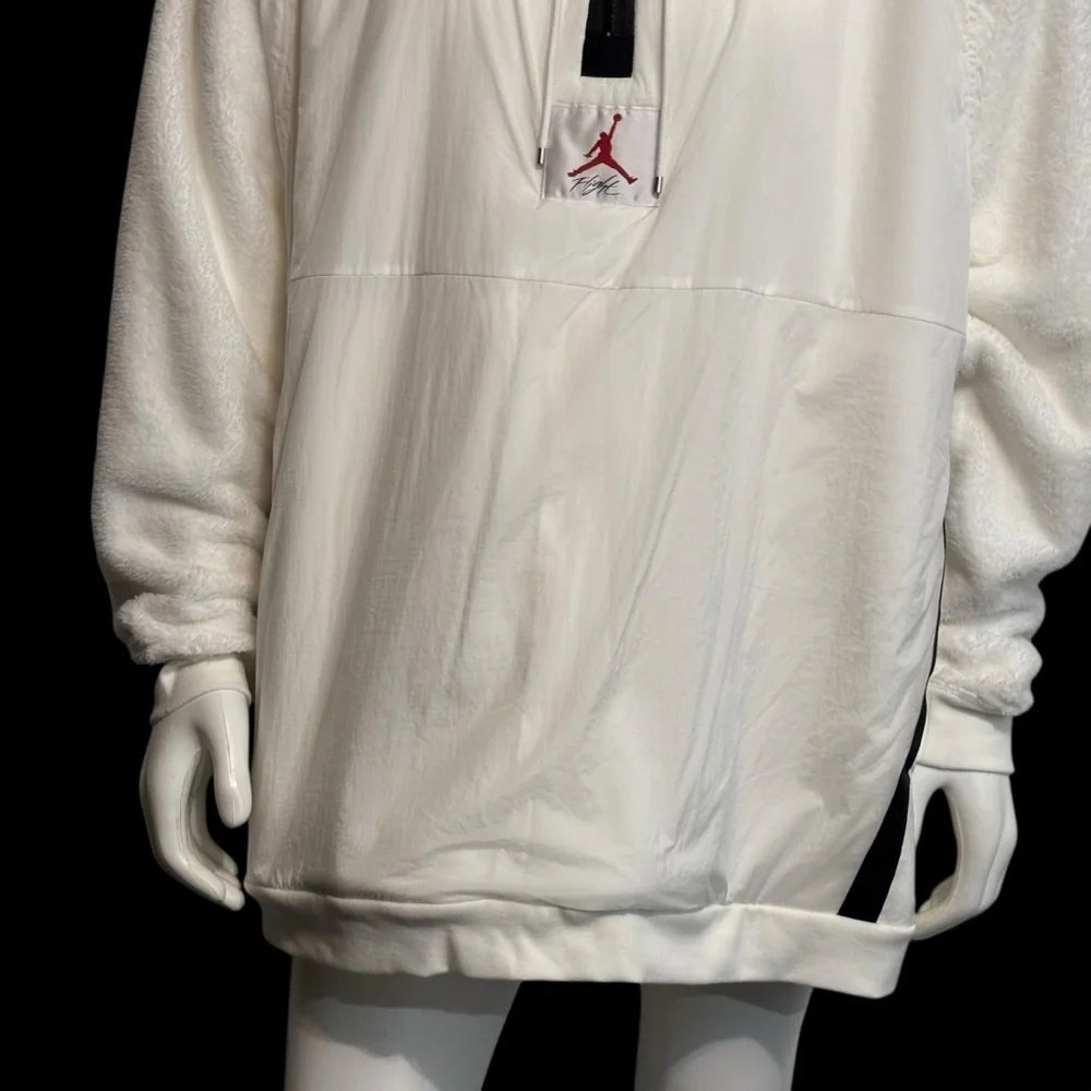 RARE VTG NIKE Jordan Flight White Jacket /Vest Windbreaker Size 3XL